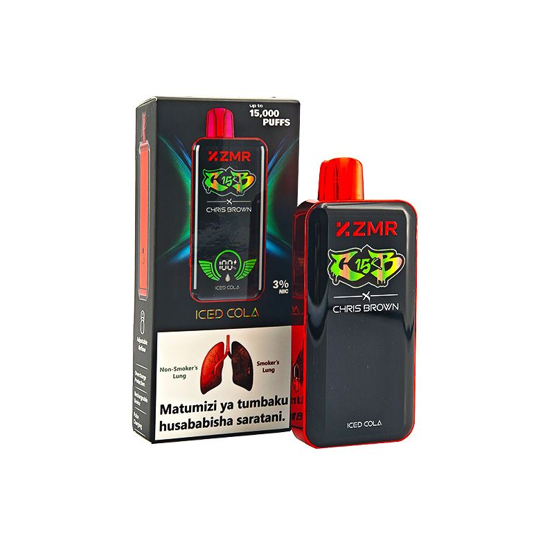 15000 Puffs ZMR R15 Ice Cola Flavor Disposable Vape – Smart Display, Adjustable Airflow, Wireless Charging