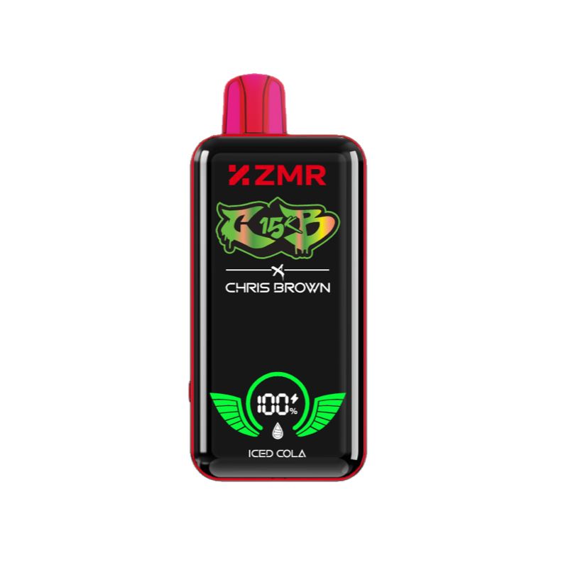 15000 Puffs ZMR R15 Iced Cola  Flavor Disposable Vape – Smart Display, Adjustable Airflow, Wireless Charging
