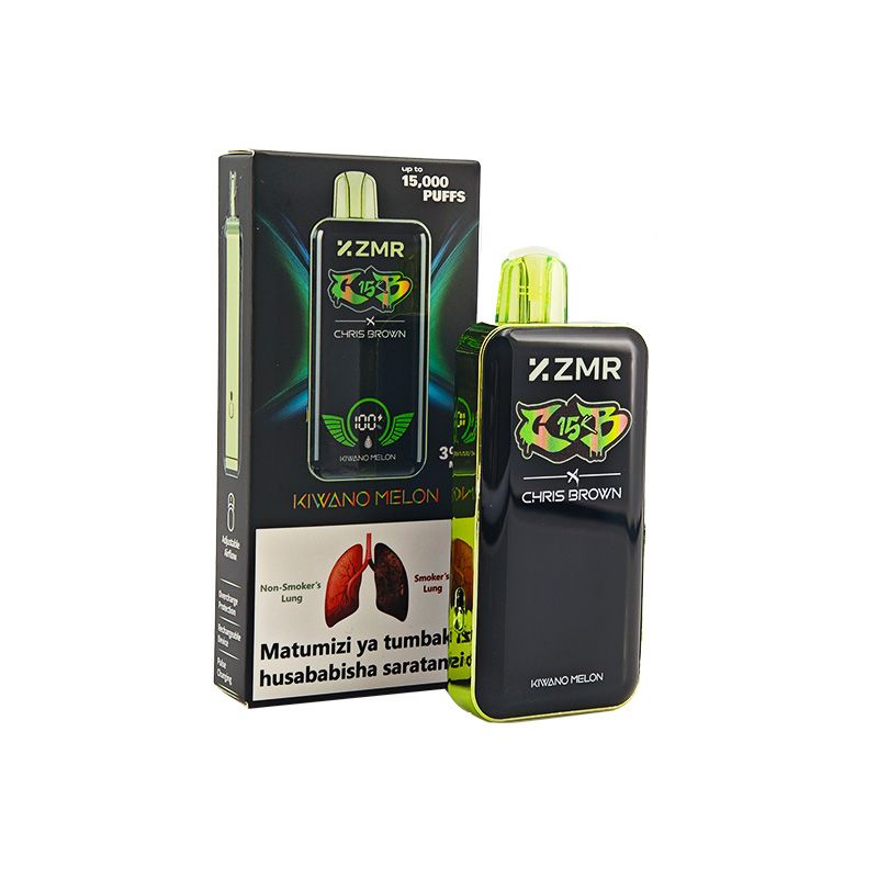 15000 Puffs ZMR R15 Kiwano Melon Flavor Disposable Vape – Smart Display, Adjustable Airflow, Wireless Charging