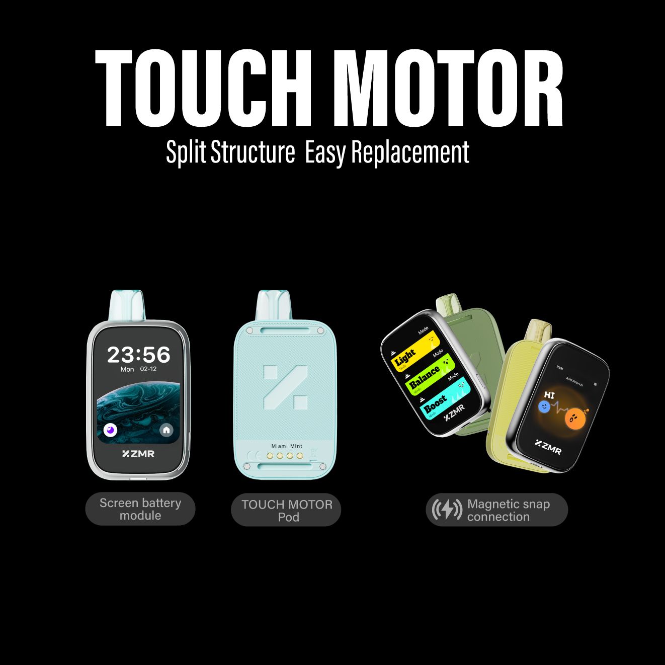 New Arrival!! 30K Puffs ZMR Touch Motor Blueberry Raspberry Smart Vape Kit — Smart Touchscreen, Intelligent Flavor Control and Long-Lasting Batter Fashion vape Nairobi Warehouse vape Shipping