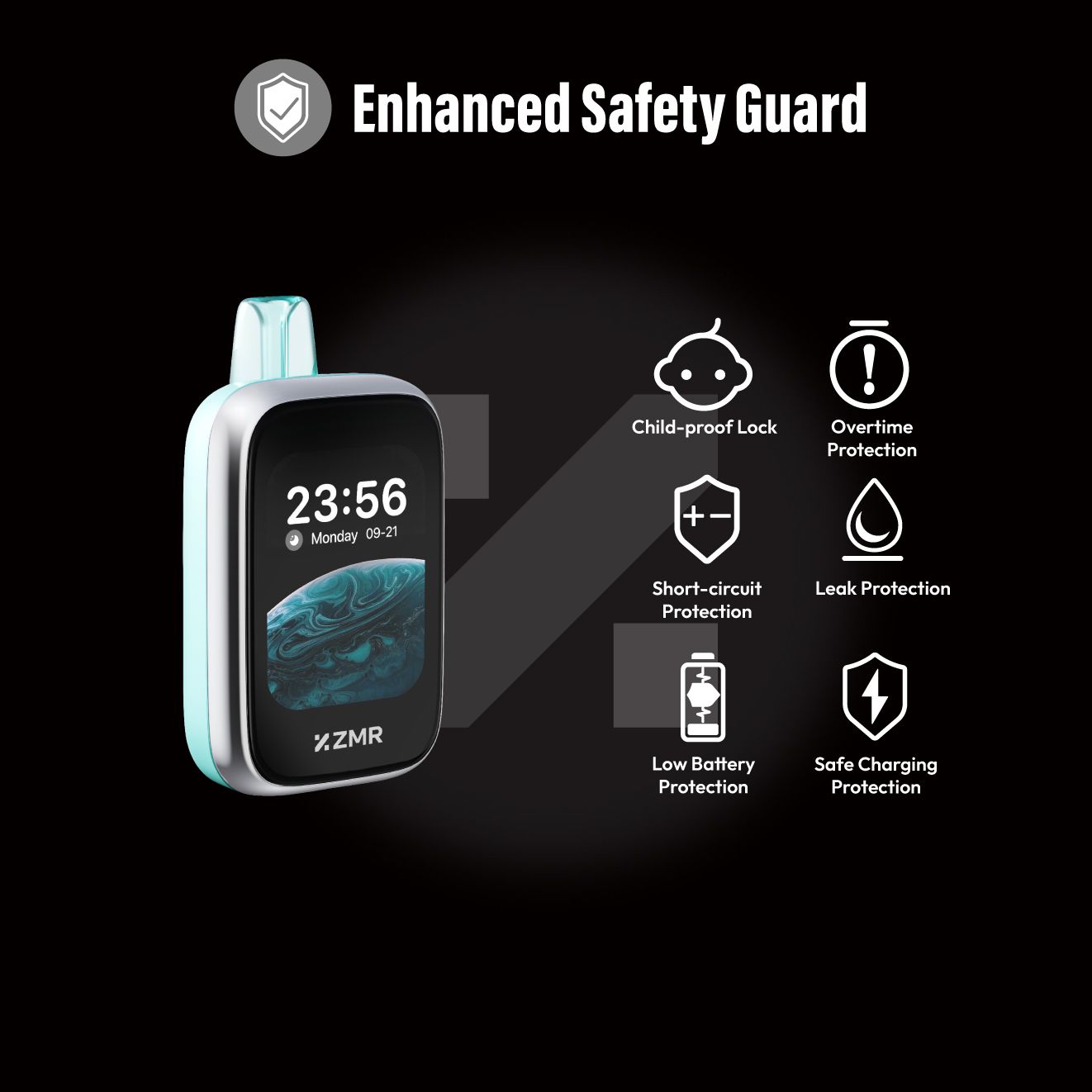 New Arrival!! 30K Puffs ZMR Touch Motor Blueberry Raspberry Smart Vape Kit — Smart Touchscreen, Intelligent Flavor Control and Long-Lasting Batter Fashion vape Nairobi Warehouse vape Shipping