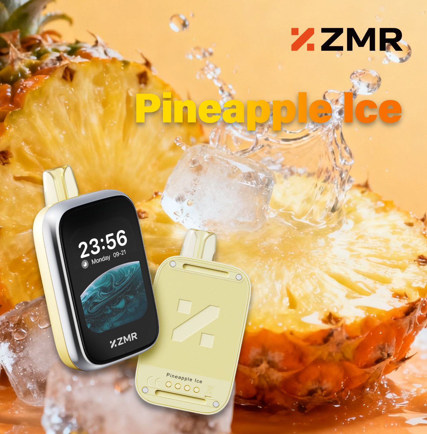 New Arrival!! 30K Puffs ZMR Touch Motor Pineapple Ice Smart Vape Kit— Smart Touchscreen, Intelligent Flavor Control and Long-Lasting Batter Fashion vape Nairobi Warehouse vape Shipping Great Price