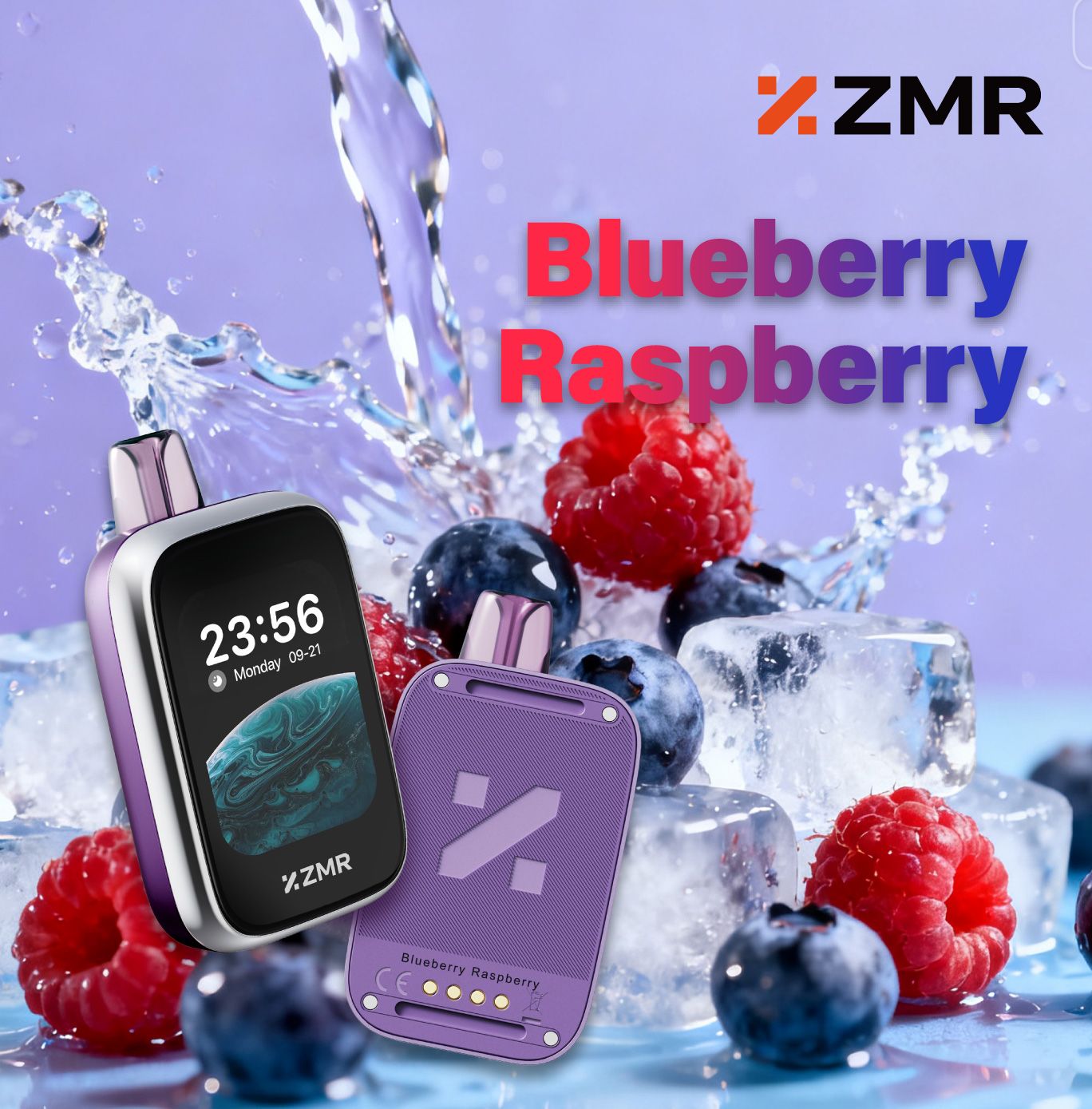 New Arrival!! 30K Puffs ZMR Touch Motor Blueberry Raspberry Smart Vape Kit — Smart Touchscreen, Intelligent Flavor Control and Long-Lasting Batter Fashion vape Nairobi Warehouse vape Shipping