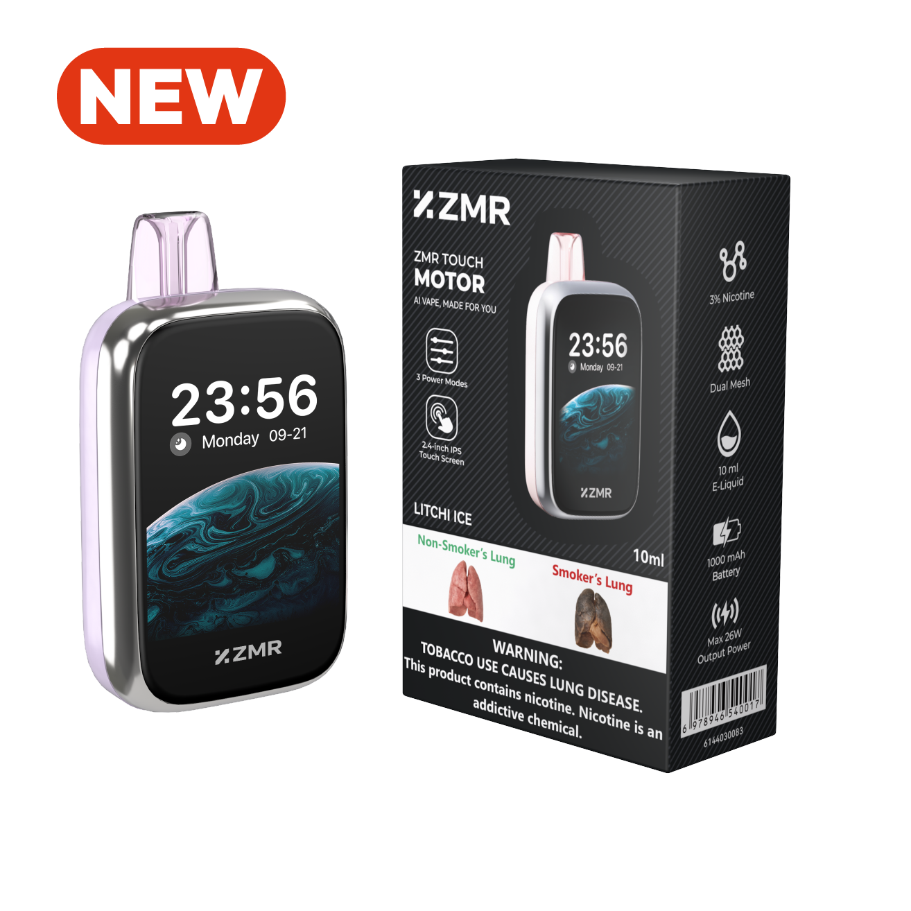 New Arrival!! 30K Puffs ZMR Touch Motor  Flavor Rechargeable Smart Vape kit fashion vape Nairobi Warehouse vape Shipping Great Price Vape