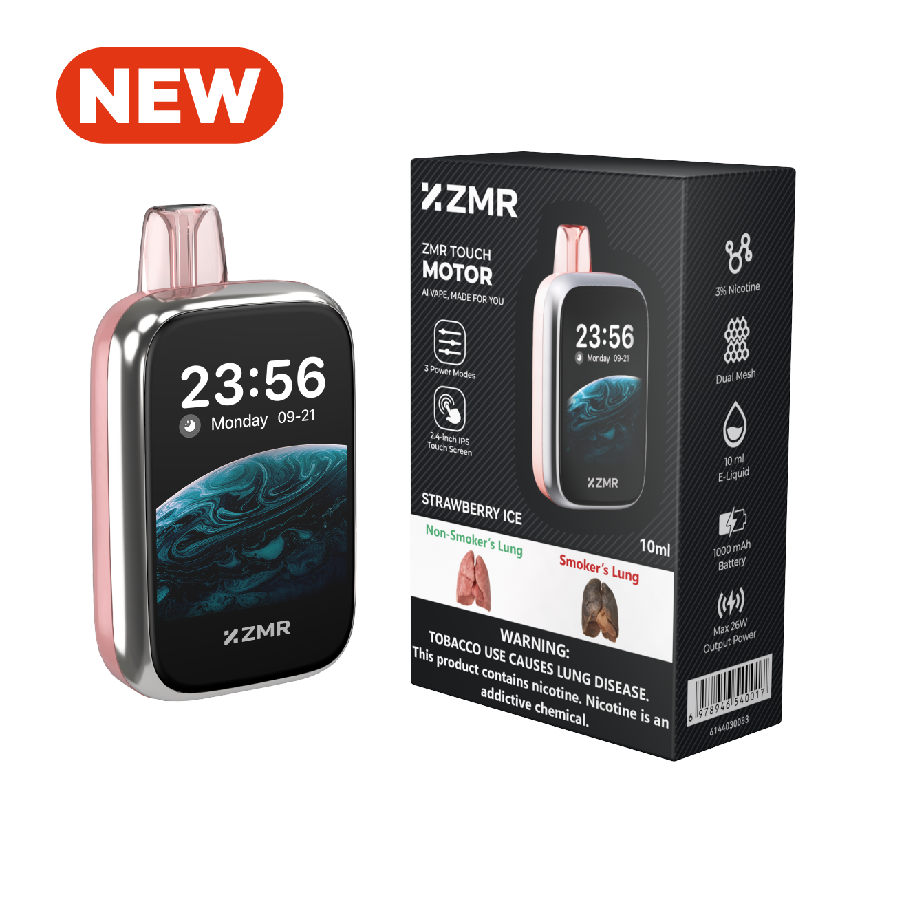 New Arrival!! 30K Puffs ZMR Touch Motor  Flavor Rechargeable Smart Vape kit fashion vape Nairobi Warehouse vape Shipping Great Price Vape