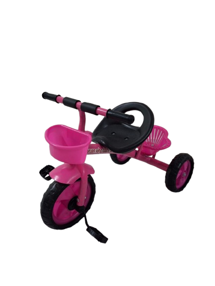 Kids Tricycle with Front Basket and Safety Backrest – For Boys and Girls, Age 1 to 4 Yea