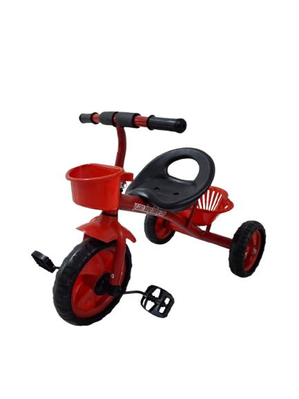 Kids Tricycle with Front Basket and Safety Backrest – For Boys and Girls, Age 1 to 4 Yea