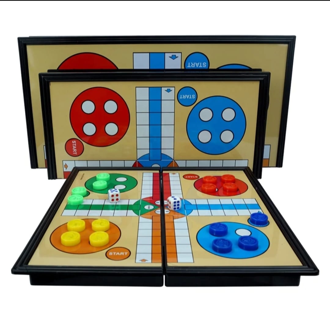 Classic Ludo Board Game – Foldable Family Strategy Game for 2-4 Players