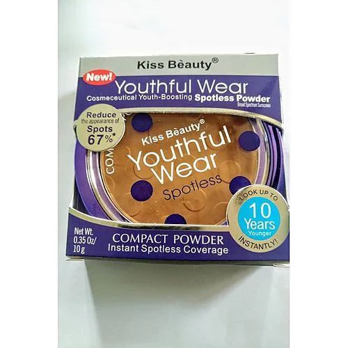 Kiss Beauty Youthful Wear Spotless Compact Powder – Instant Full Coverage & Smooth Finish view 2