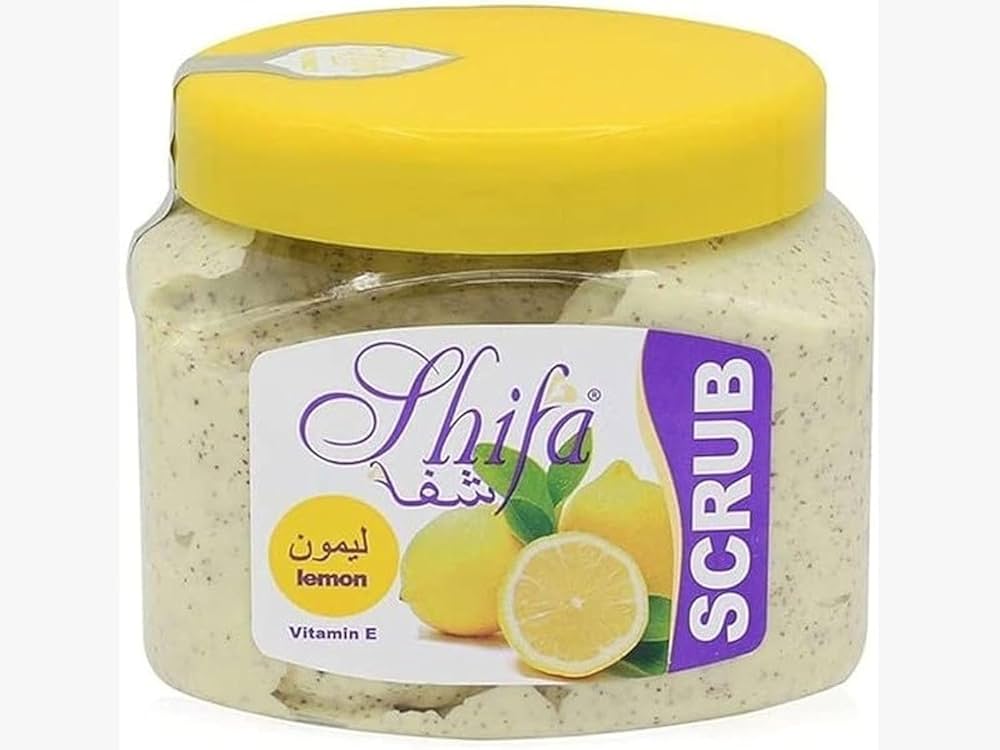 Shifa Healing Face & Body Scrub Lemon 300ml – Exfoliating & Brightening Skin Care