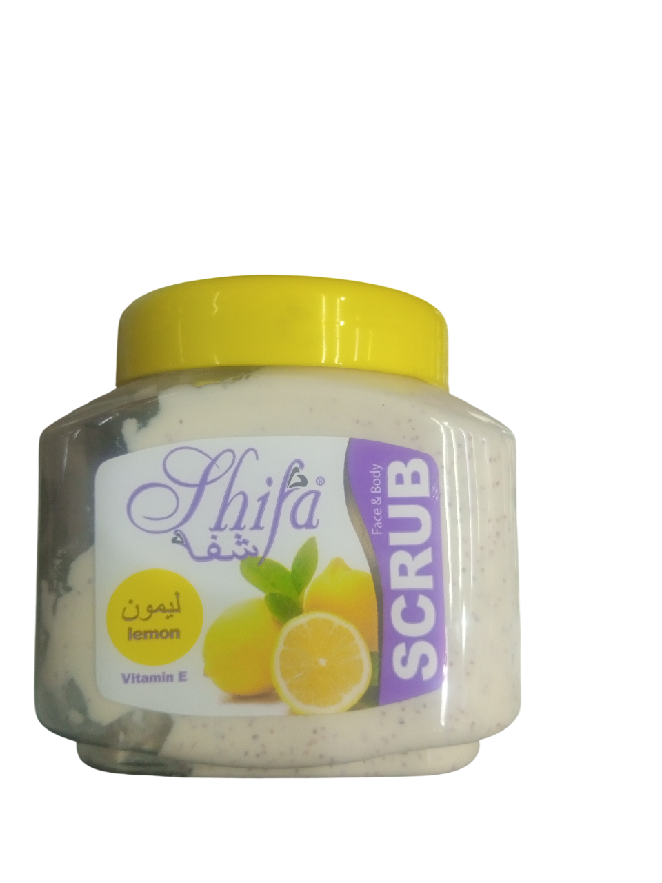 Shifa Healing Face & Body Scrub Lemon 300ml – Exfoliating & Brightening Skin Care