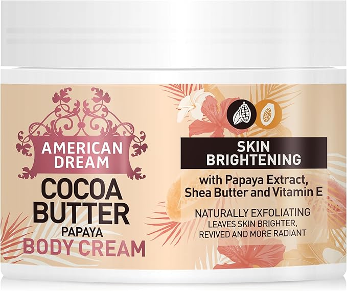 American Dream Papaya Butter Body Cream – Papaya Extract & Shea Butter Moisturizing Cream