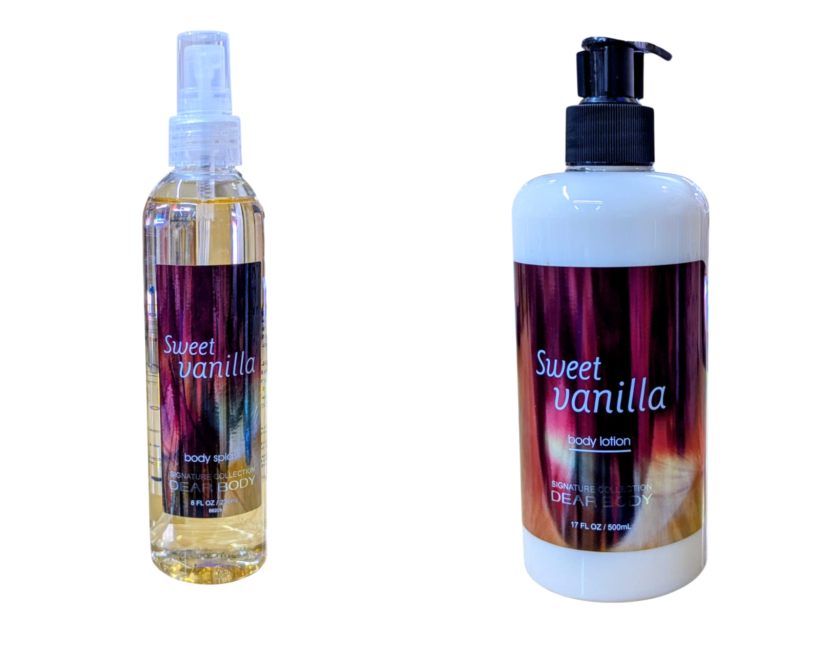 Dear Body Sweet Vanilla Lotion & Splash – Moisturizing Body Lotion & Fragrance for Women