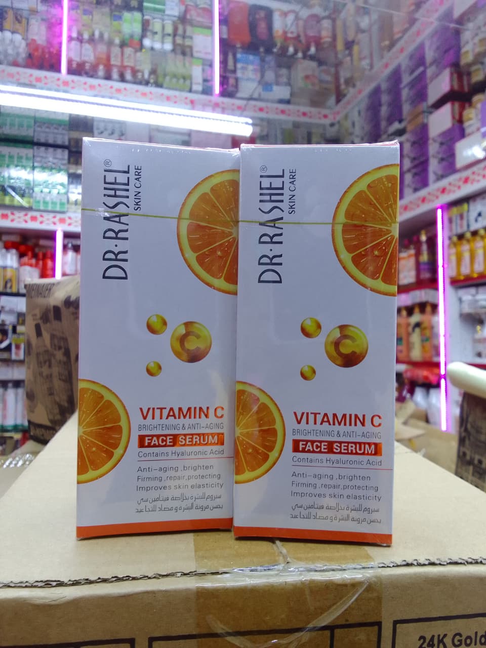 Dr. Rashel Vitamin C Brightening & Anti-Aging Face Serum – Skin Whitening, Dark Spot Remover, Moisturizing Facial Care