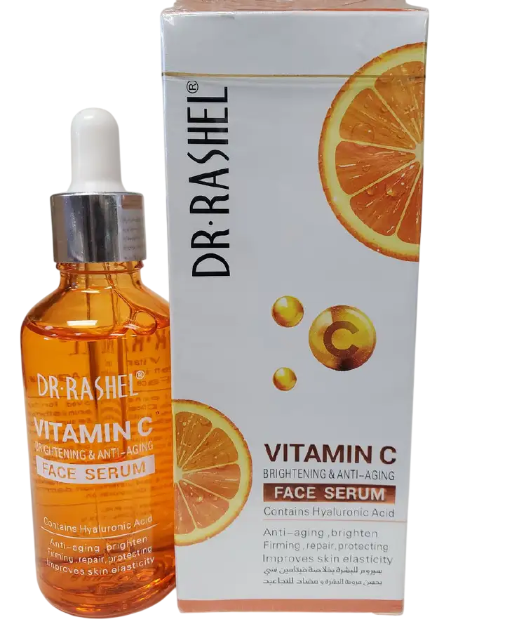 Dr. Rashel Vitamin C Brightening & Anti-Aging Face Serum – Skin Whitening, Dark Spot Remover, Moisturizing Facial Care