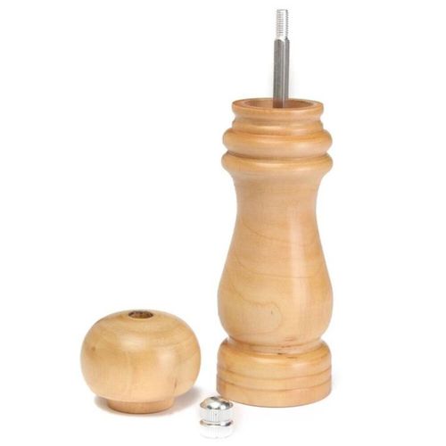 Wooden Salt & Pepper Grinder Set – Adjustable Ceramic Core Mill, Manual Spice Crusher