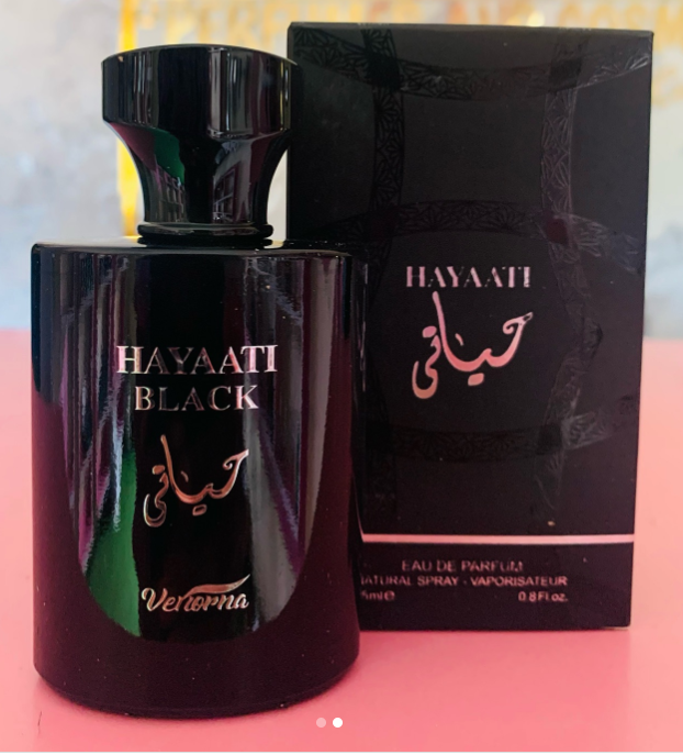 Hayaati Black by Lattafa – Men's Woody Aromatic Perfume | Long-Lasting Fragrance