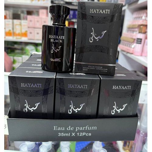 Hayaati Black by Lattafa – Men's Woody Aromatic Perfume | Long-Lasting Fragrance