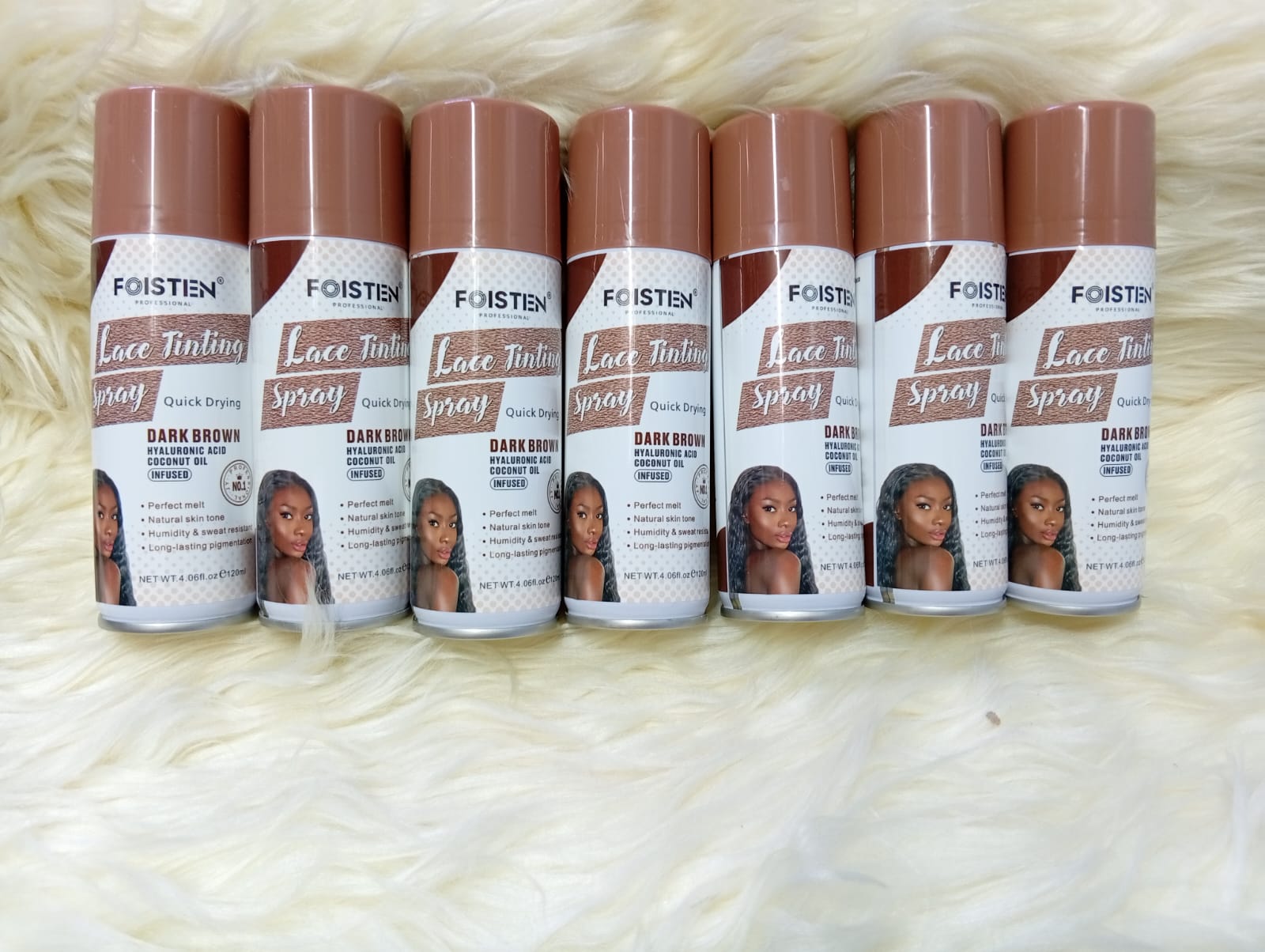 Foisten Dark Brown Lace Tinting Spray – Perfect Wig Lace Blending for Natural Skin