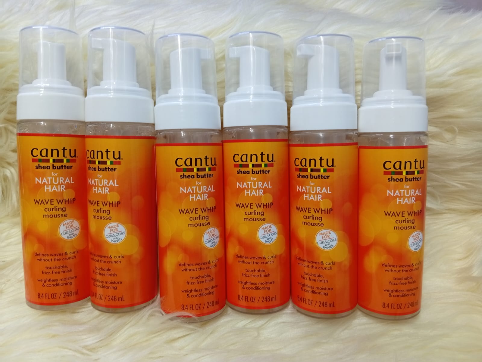 Cantu Shea Butter Wave Whip Curling Mousse – Hair Cream for Defined Waves & Curls