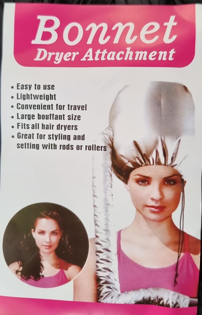 🔻 Reduced Price! Premium Adjustable Bonnet Hair Dryer Attachment – Extra-Large Soft Hood Diffuser Cap for Deep Conditioning, Natural & Braided Hair
