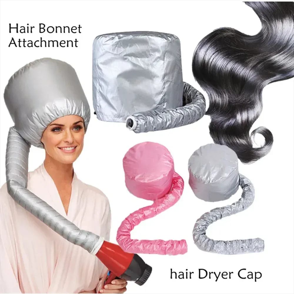 🔻 Reduced Price! Premium Adjustable Bonnet Hair Dryer Attachment – Extra-Large Soft Hood Diffuser Cap for Deep Conditioning, Natural & Braided Hair