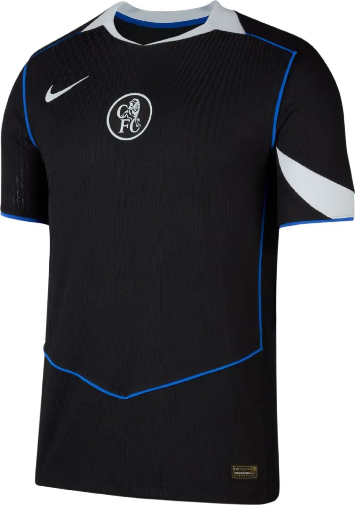 Chelsea 25/26 Black Away Kit Jersey – High-Quality Soccer Shirt for Training and Match Wear