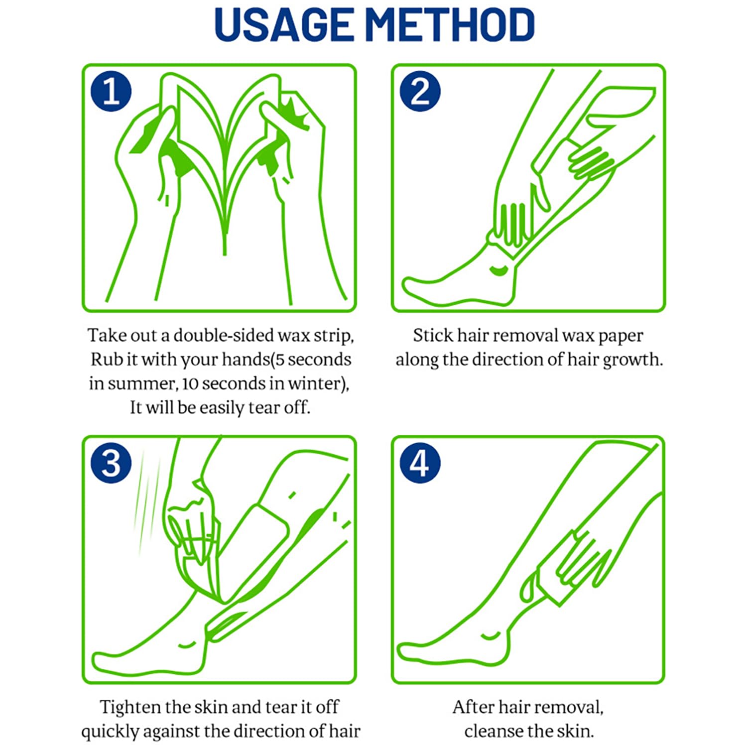 DISAAR BEAUTY Hair Removal Wax Strip Ready To Use  Armpit, Leg, Arm & Bikini | Natural Plant Extract | 20PCS for Dry Skin  (Argan Oil + Shea Butter)