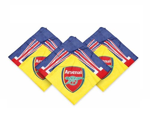 Unisex Arsenal Printed Bandana Headscarf for Men & Women Multi-Use Hair Cover, Face Mask & Neck Wrap Soft Breathable Fabric, Stylish Sports Design