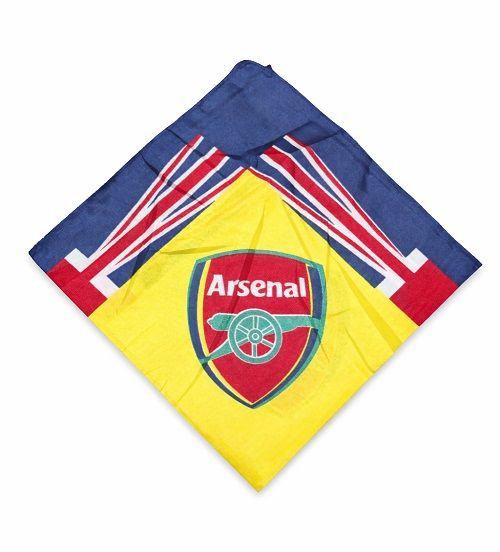 Unisex Arsenal Printed Bandana Headscarf for Men & Women Multi-Use Hair Cover, Face Mask & Neck Wrap Soft Breathable Fabric, Stylish Sports Design