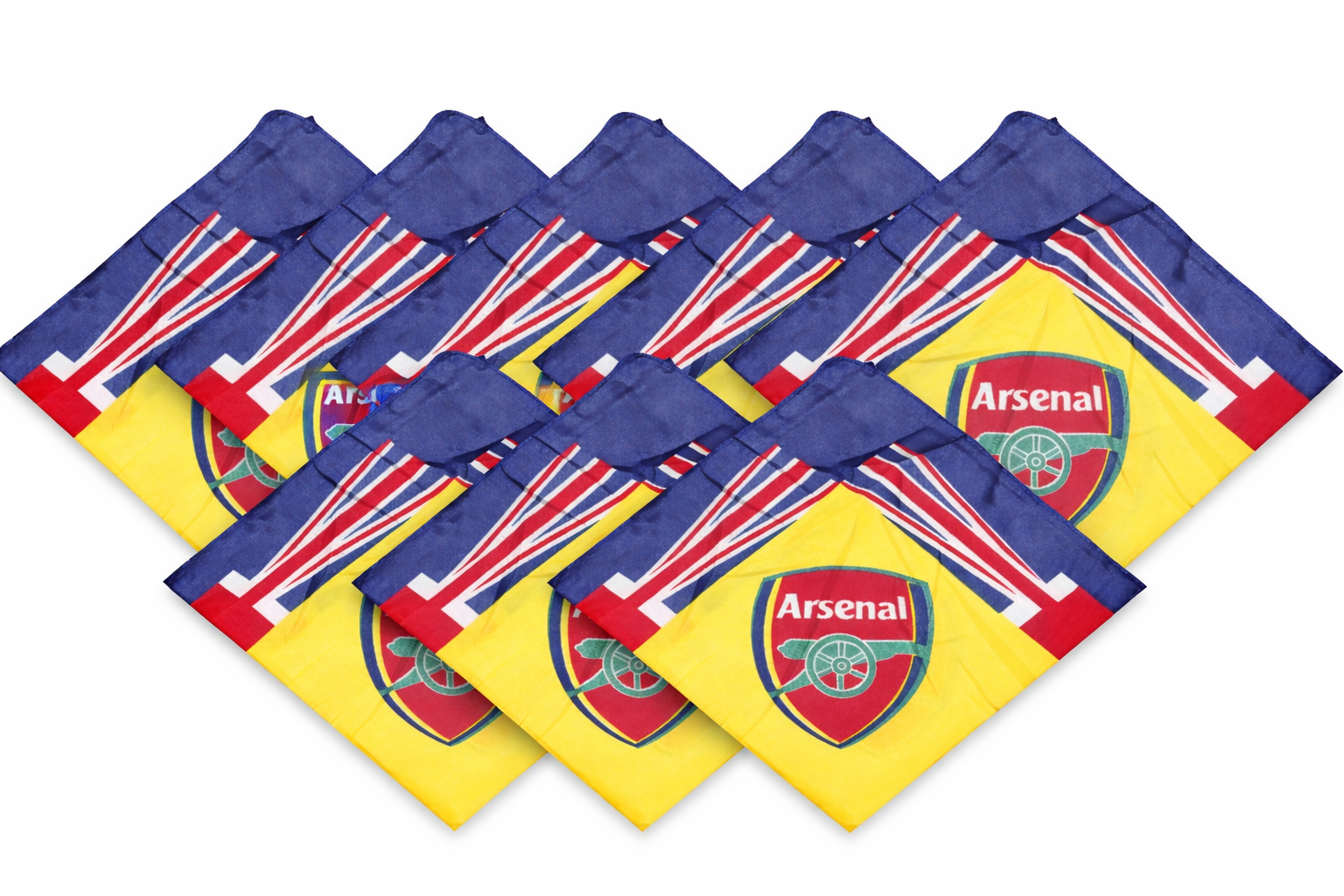 Unisex Arsenal Printed Bandana Headscarf for Men & Women Multi-Use Hair Cover, Face Mask & Neck Wrap Soft Breathable Fabric, Stylish Sports Design