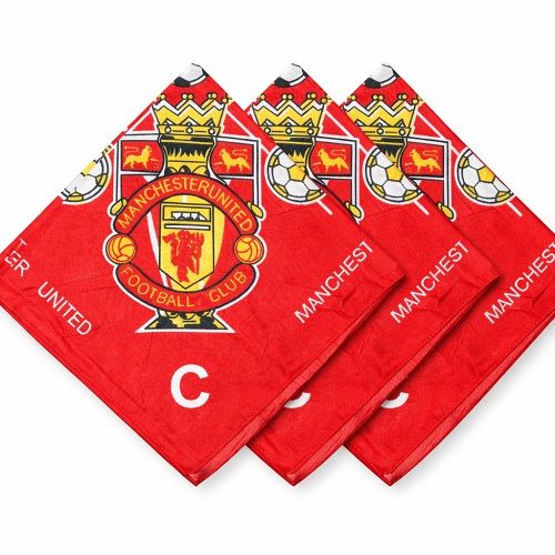 Manchester United Printed Bandana Headscarf for Men & Women Multi-Use Hair Cover, Face Mask & Neck Wrap Soft Breathable Fabric, Stylish Sports Design