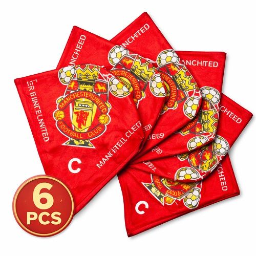 Manchester United Printed Bandana Headscarf for Men & Women Multi-Use Hair Cover, Face Mask & Neck Wrap Soft Breathable Fabric, Stylish Sports Design