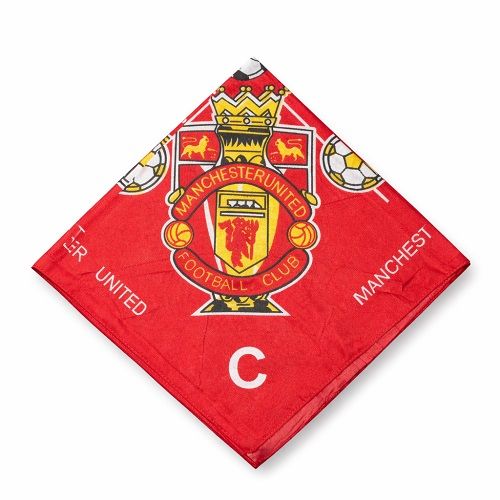 Manchester United Printed Bandana Headscarf for Men & Women Multi-Use Hair Cover, Face Mask & Neck Wrap Soft Breathable Fabric, Stylish Sports Design