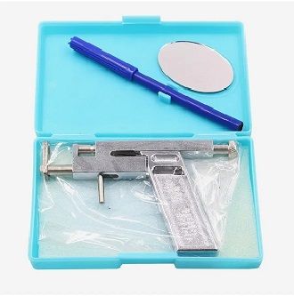 Professional Metallic Ear Piercing Gun Kit Stainless Steel Ear Nose Navel Body Piercing Gun Tool for Piercing Supplies, Piercing Kit and Piercing Tool Safe, Precise & Easy to Use