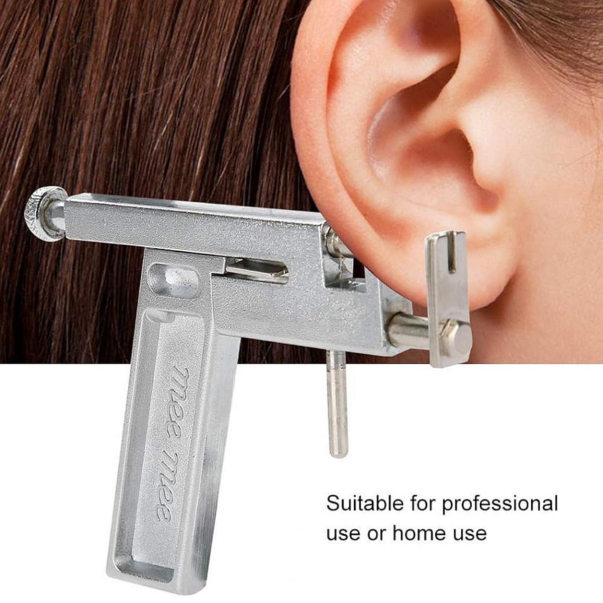 Professional Metallic Ear Piercing Gun Kit Stainless Steel Ear Nose Navel Body Piercing Gun Tool for Piercing Supplies, Piercing Kit and Piercing Tool Safe, Precise & Easy to Use