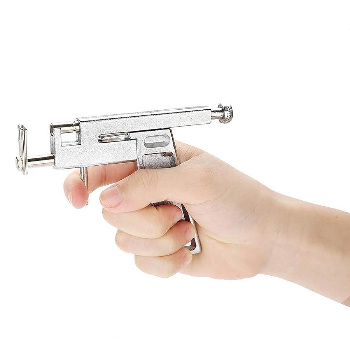 Professional Metallic Ear Piercing Gun Kit Stainless Steel Ear Nose Navel Body Piercing Gun Tool for Piercing Supplies, Piercing Kit and Piercing Tool Safe, Precise & Easy to Use