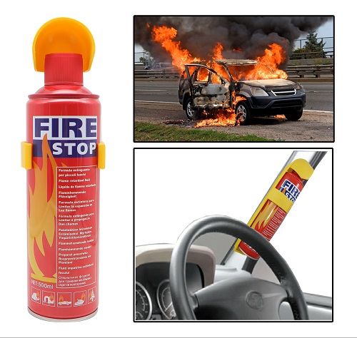Portable Fire Extinguisher with Mounting Bracket Fire Stop for Home, Kitchen, Car, Grill and Outdoor Camping