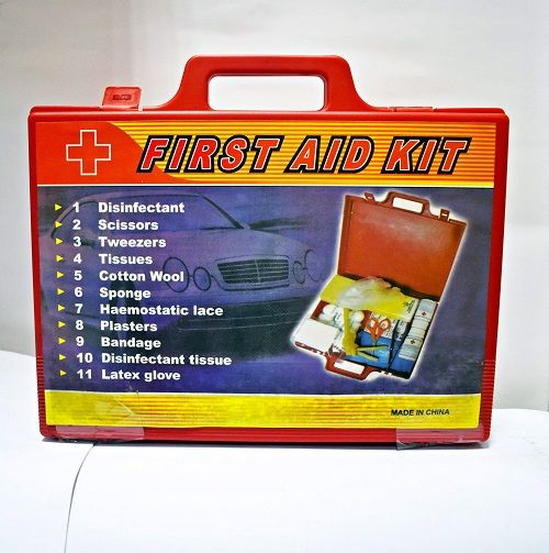Portable First Aid Kit Box with Complete Emergency Medical Supplies for Home, Car, Office, Travel and Outdoor Use Compact, Durable & Easy to Carry