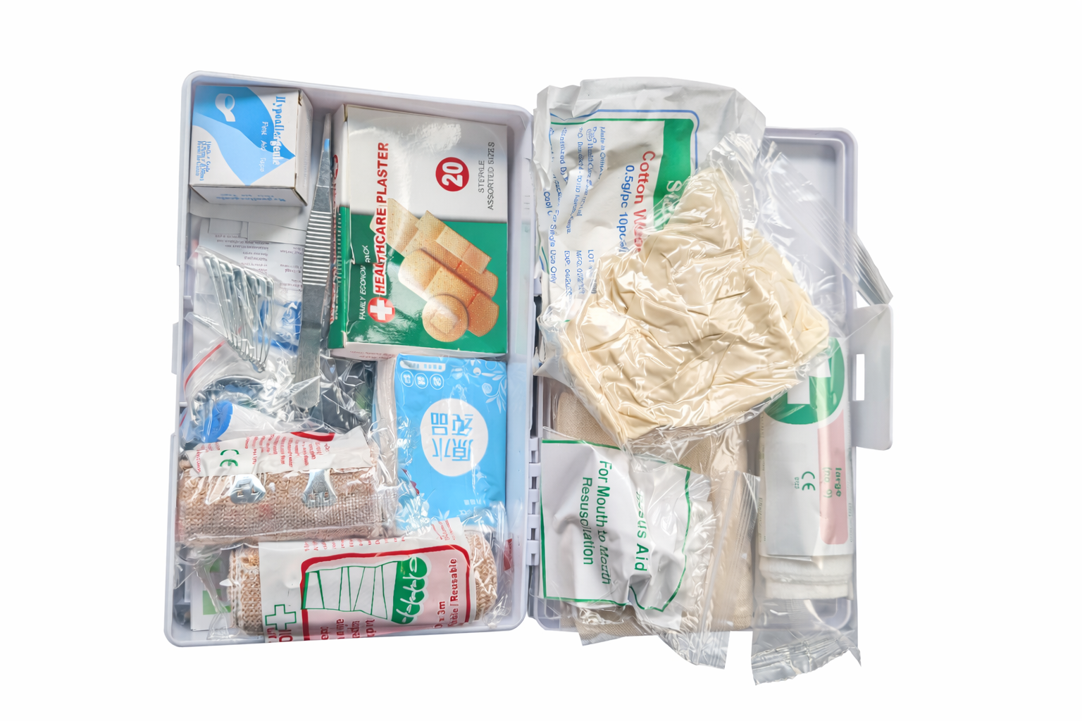 Compact First Aid Kit 22 Piece Emergency Medical Kit for Home, Car, Office & Travel Portable Safety Kit with Bandages, Antiseptic Wipes, Gloves & Essential Medical Supplies