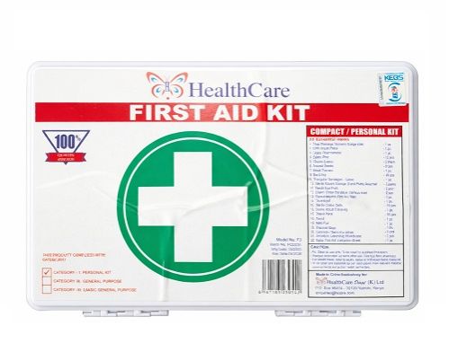 Compact First Aid Kit 22 Piece Emergency Medical Kit for Home, Car, Office & Travel Portable Safety Kit with Bandages, Antiseptic Wipes, Gloves & Essential Medical Supplies
