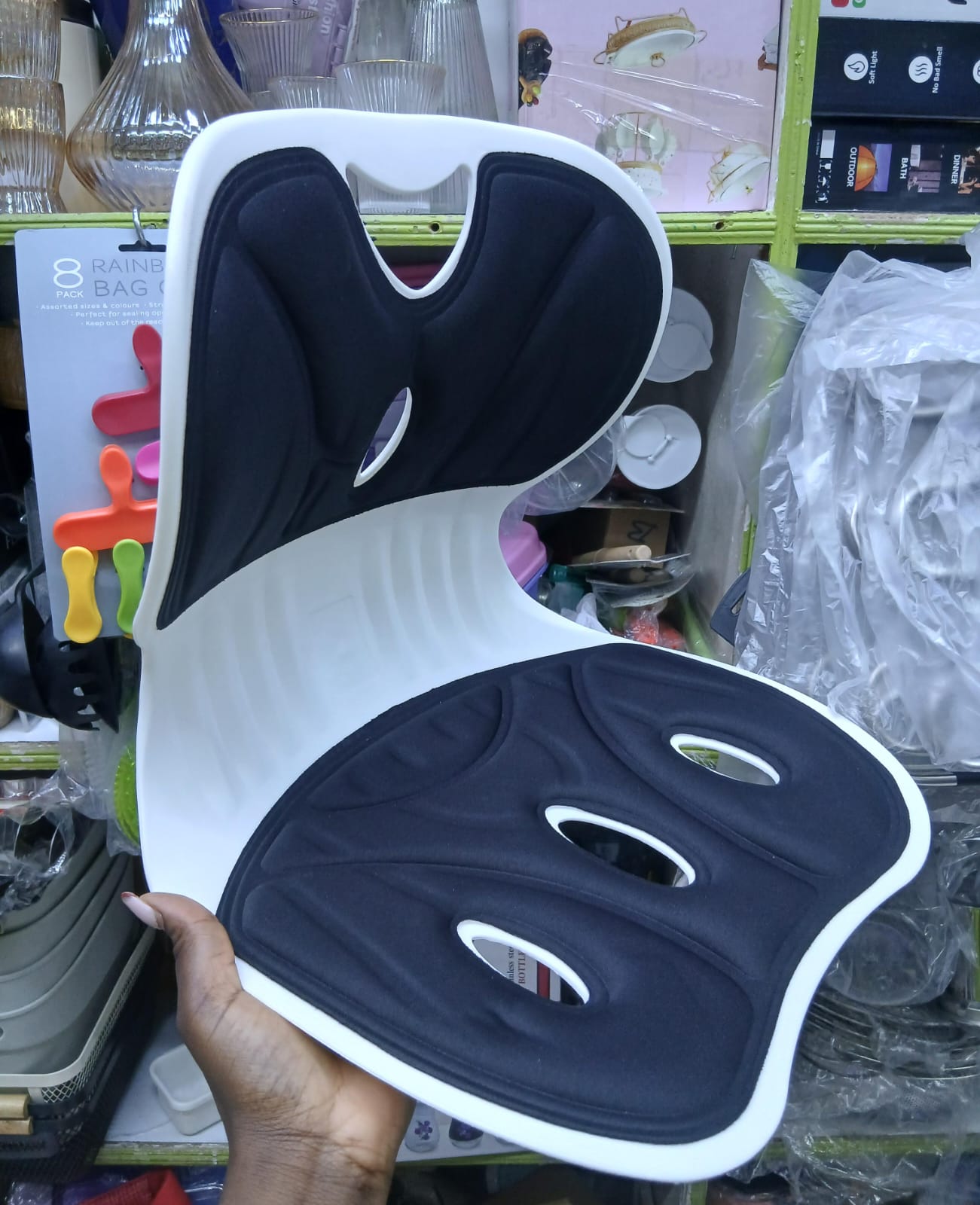 Ergonomic back support seat with cushion. Back Lumbar Support New Car Office Chair Truck Seat Black Lumbar Support Cushion Ergonomic Mesh Back Support for Car Seat Posture