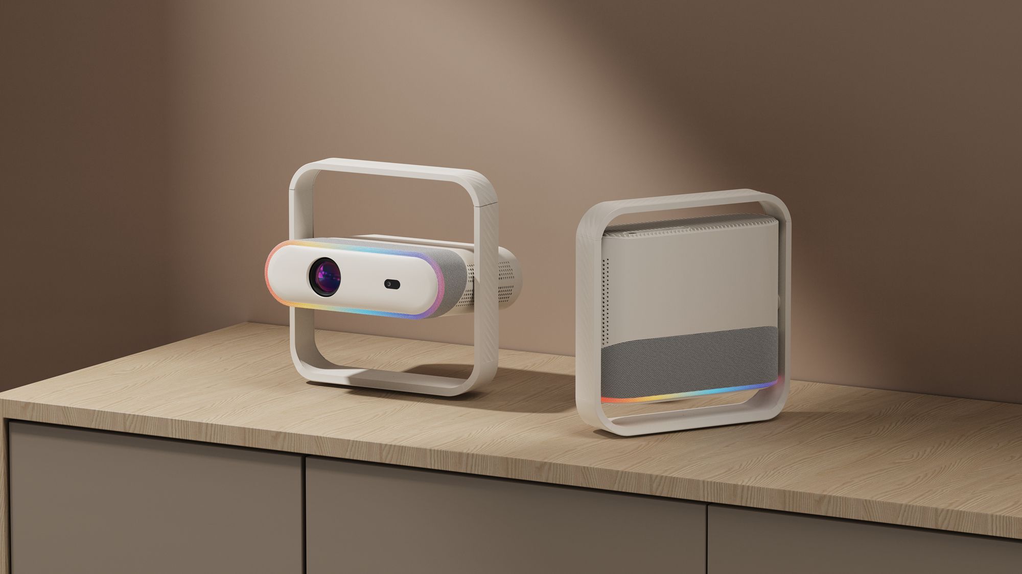 NSL03-AML950S Android 13 Smart LED Projector 1080P WiFi 6 Bluetooth 5.4 Auto Focus & Keystone