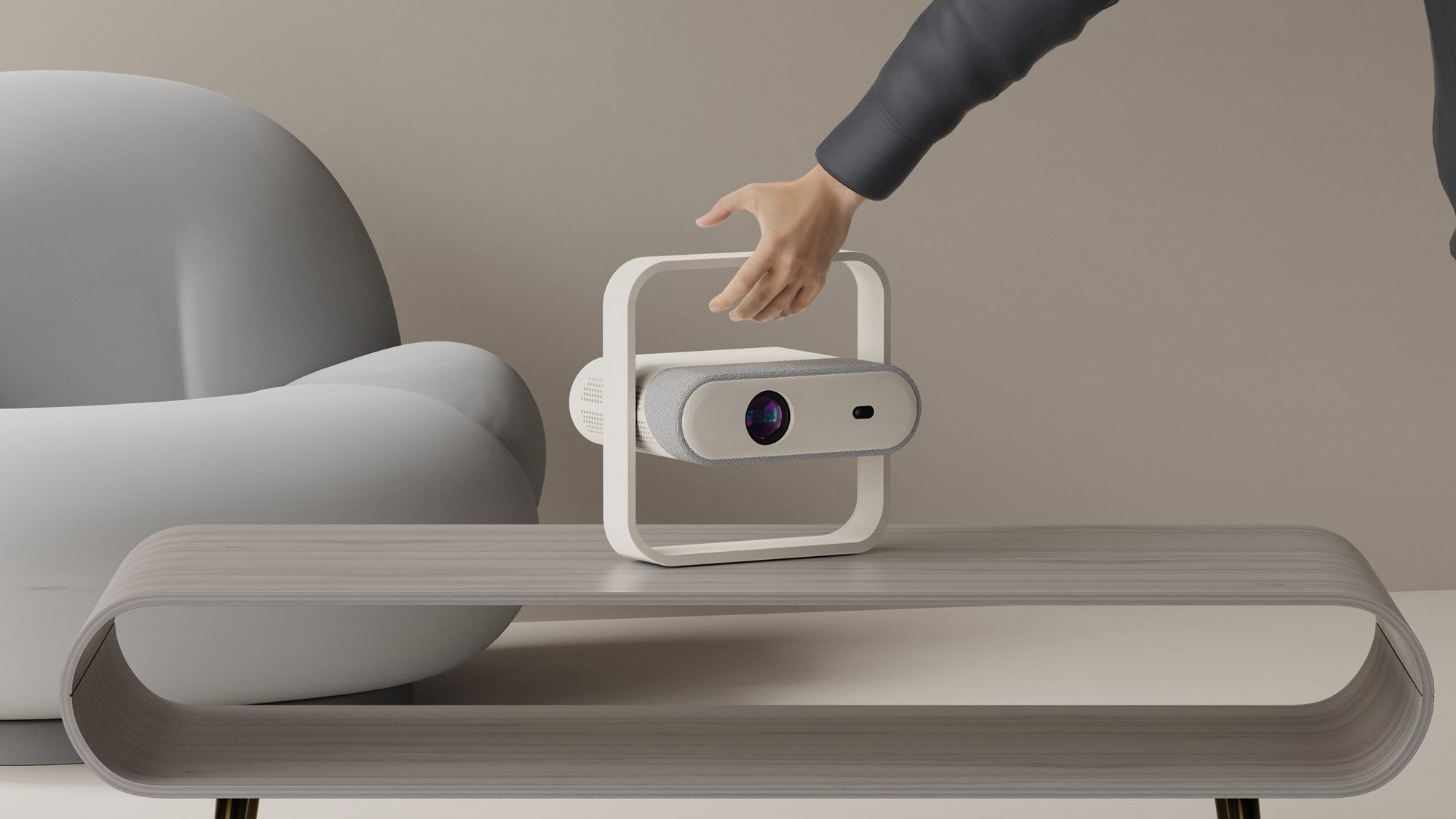 NSL03-AML950S Android 13 Smart LED Projector 1080P WiFi 6 Bluetooth 5.4 Auto Focus & Keystone