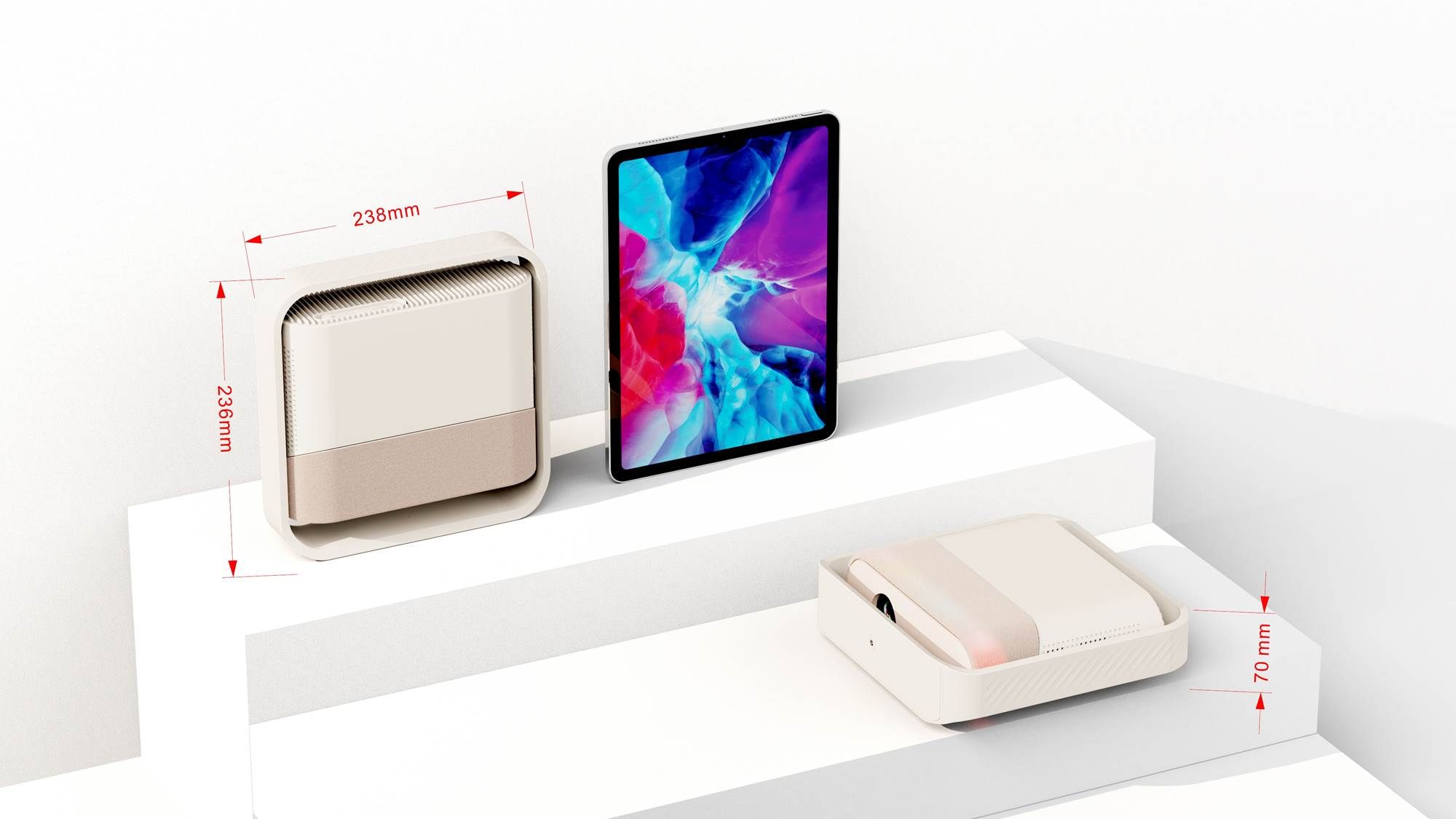 NSL03-AML950S Android 13 Smart LED Projector 1080P WiFi 6 Bluetooth 5.4 Auto Focus & Keystone