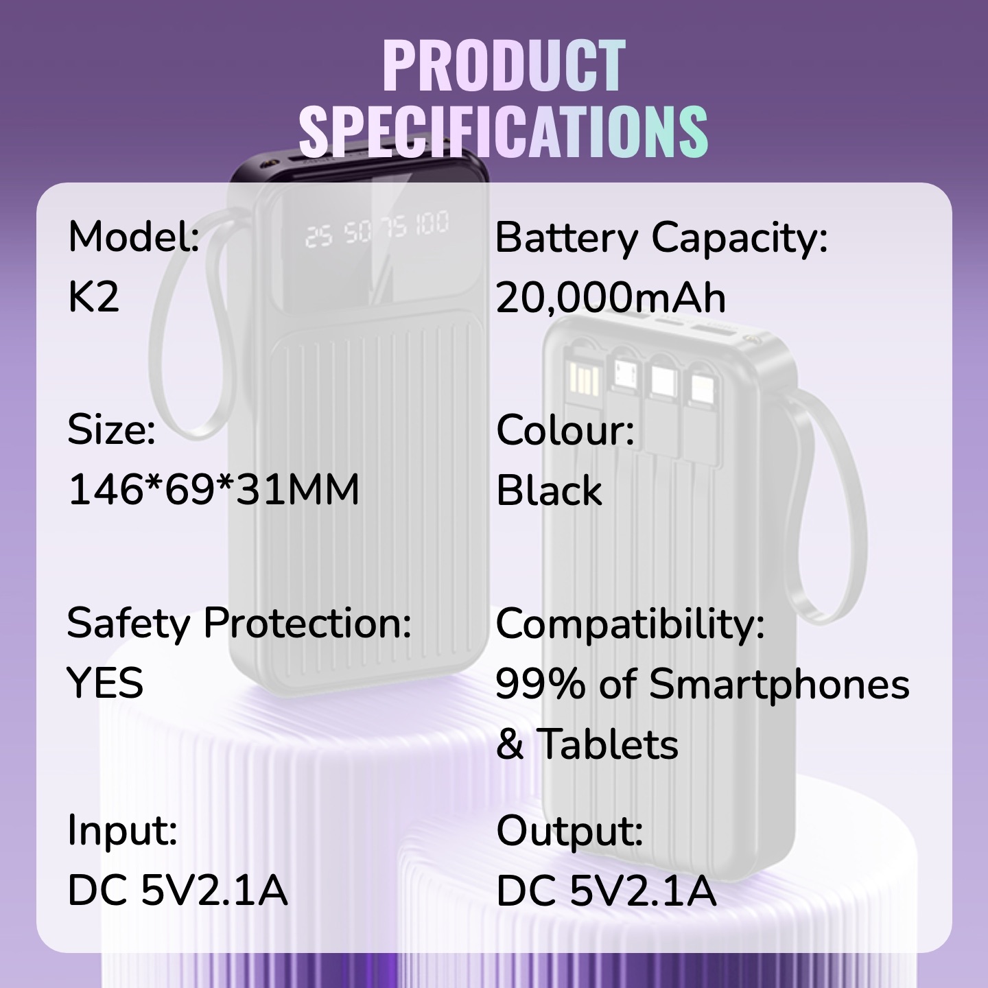 20,000mAh KUHL K2 - 12 Months Warranty - Bad? We Replace!!1-Year Warranty！
