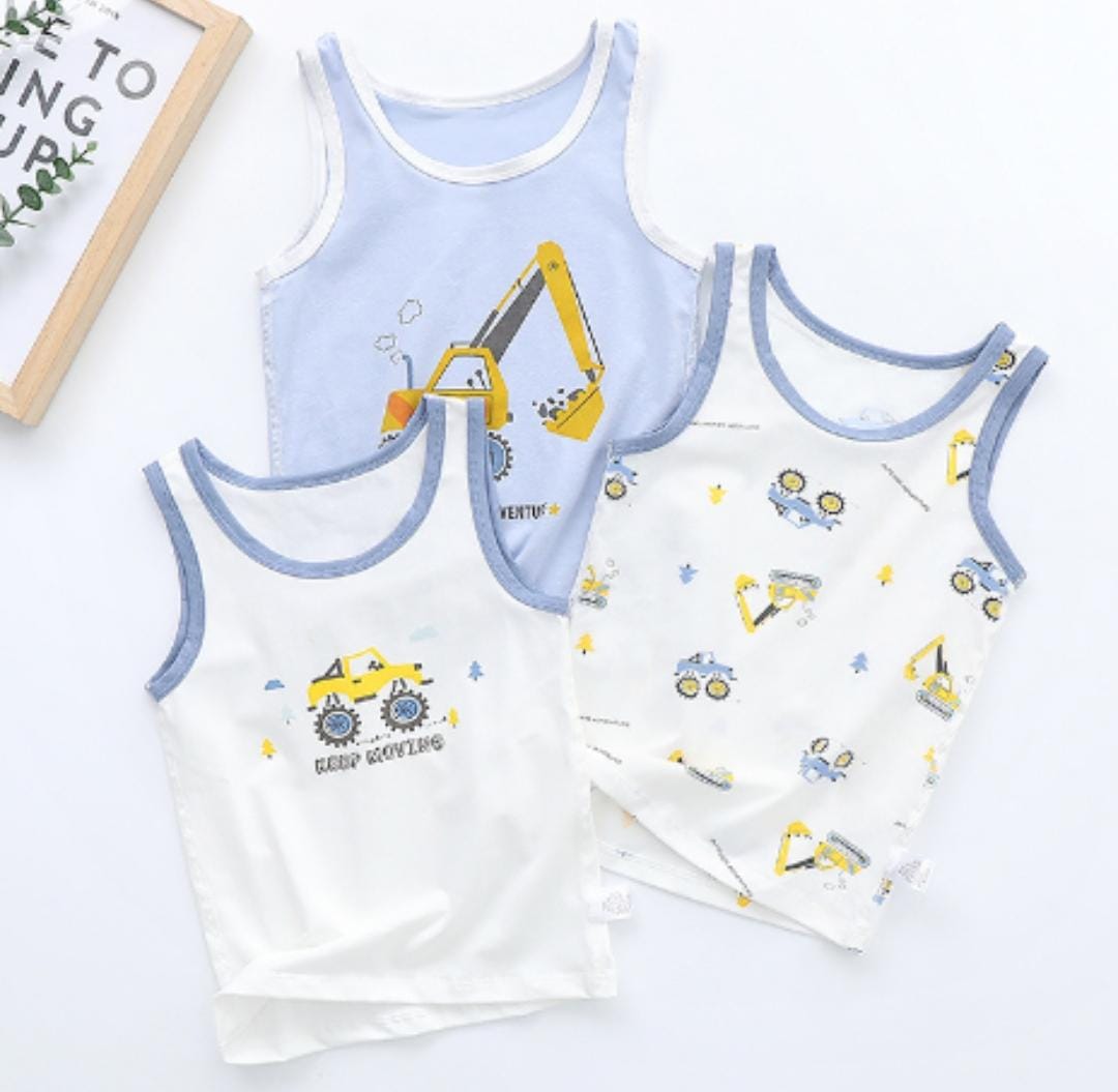 3pcs Small Size Vests – Soft, comfy, and perfect for everyday wear! Made from breathable fabric that keeps you cool and fresh all day. Ideal for layering or wearing on its own — a must-have essential