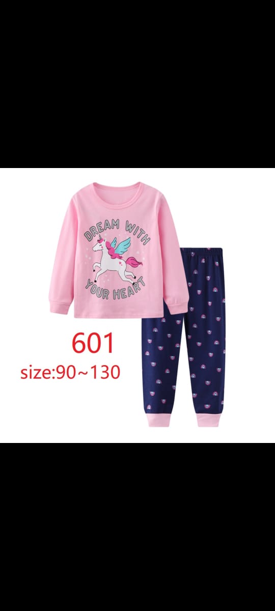 Kids Pajamas (Sizes 90–130) – Cozy, cute, and perfect for sweet dreams! Made from soft, breathable fabric that keeps kids comfy all night long. Adorable designs they’ll love to wear from bedtime to mo