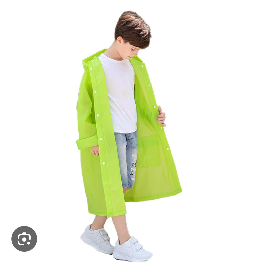 Kids Raincoat – Soft, Windproof & Waterproof
Keep your little ones dry and comfortable with this soft, elastic raincoat designed to handle rainy and windy days in style!
Features:
✅ Soft & Flexible: G