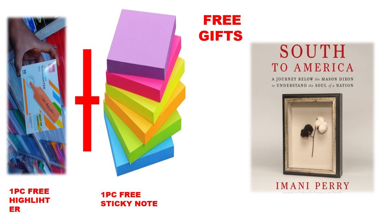 South to America by Imani Perry: Award-winning exploration of the American South’s history and culture, includes free gift—1 sticky note and 1 highlighter bonus items